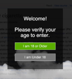 Vape Age Verification Easy Pay Direct Image