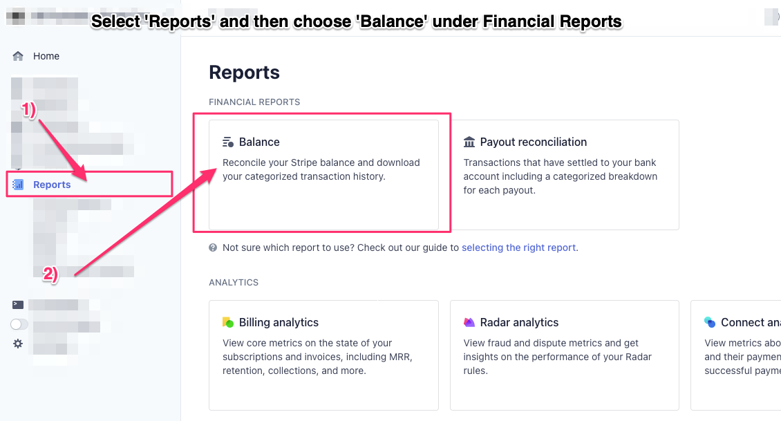 Stripe Reporting